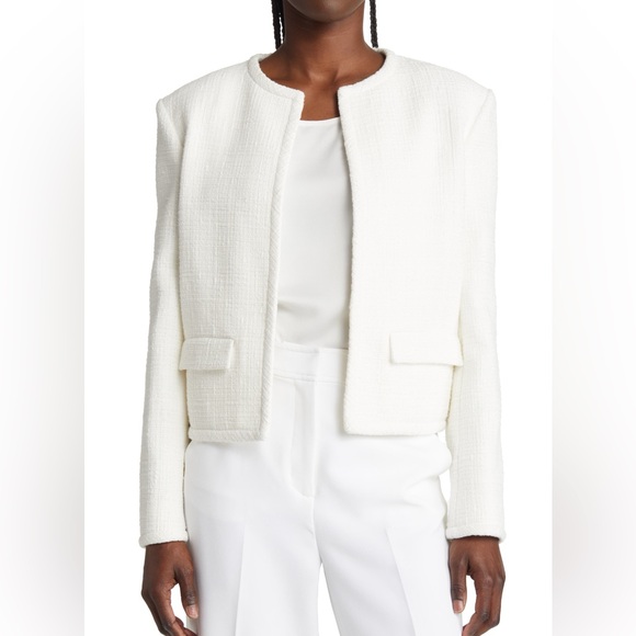 Theory Jackets & Blazers - Theory Open Front Tweed Jacket